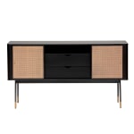 Eurostyle Miriam 60inW Sideboard, Black