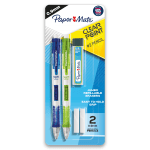 Paper Mate Clearpoint Mechanical Pencil Starter Set, 0.9mm, #2 Lead, Assorted Barrel Colors, Pack Of 2