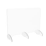 Marco Group Portable Sneeze Guard, 3in Pass Through, 24in x 30in, Clear