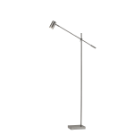 Adesso Collette LED Floor Lamp, 63inH, Brushed Steel