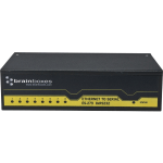 Brainboxes 8 Port RS232 Ethernet to Serial Adapter - DIN Rail Mountable, Wall-mountable - TAA Compliant