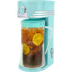 Nostalgia Electrics Ice Brew 12-Cup Tea And Coffee Maker, Aqua