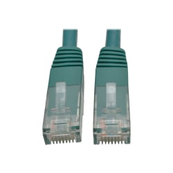 Tripp Lite 2ft Cat6 Gigabit Molded Patch Cable RJ45 M/M 550MHz 24 AWG Green - 128 MB/s - 2 ft - Green