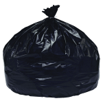 SKILCRAFT Low Density 1.5-mil Trash Liners, 60 Gallons, 38in x 58in, 90% Recycled, Black, Pack Of 20 (AbilityOne 8105-01-517-3668)