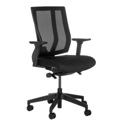 National Public Seating Comfort Ergonomic Mid-Back Task Chair, 51-1/2inH, Black