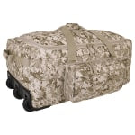 Mercury Tactical Gear Mini Monster Fabric Rolling Deployment Bag, 13inH x 31inW x 16inD, Digital Desert Camo