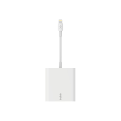 Belkin Ethernet + Power Adapter with Lightning Connector - Lightning - 1 Port(s) - 1 - Twisted Pair - Portable