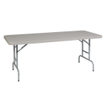 Office Star WorkSmart Height-Adjustable Resin Multipurpose Table, 29-1/2inH x 72inW x 30inD, Unfinished