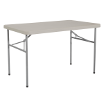 Office Star Blow-Mold Resin Folding Table, 29-3/4inH x 48inW x 30inD