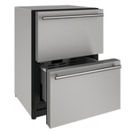 U-Line 5.4 Cu Ft Mini Refrigerator, Stainless Steel