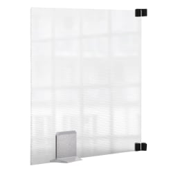 Rosseto Serving Solutions Workstation/Booth Divider, Avante Guarde 360, 20in x 24in, Semi-Clear