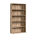 Sauder Portage Park 66inH 5-Shelf Bookcase, Kiln Acacia