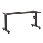 Office Star Steel Frame For Height-Adjustable Table, 42-1/4inH x 58-1/4inW x 24inD, Black