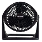 Optimus Turbo High-Performance Air Circulator, 10-1/2inH x 9inW, Black