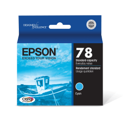 Epson 78 Claria Cyan Ink Cartridge, T078220