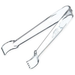 Hoffman Serving Tongs, Clear, 6in, Pack Of 12 Tongs