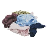 Hospeco Reclaimed Rags, 11-3/4inH x 9-5/16inD, Multicolor, Pack Of 25 Rags