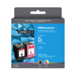 Office Depot Brand Remanufactured Black And Tri-Color Ink Cartridge Replacement For HP 60, Pack Of 2, OD60KC