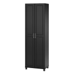 Ameriwood Home Kendall 24in Utility Storage Cabinet, 5 Shelves, Black