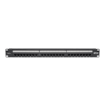 Eaton Tripp Lite Series Cat6 24-Port Patch Panel - PoE+ Compliant, 110/Krone, 568A/B, RJ45 Ethernet, 1U Rack-Mount, TAA - Patch panel - rack mountable - CAT 6 - RJ-45 X 24 - black - 1U - 19in - TAA Compliant