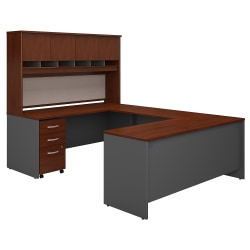 Bush Business Furniture Somerset 60inW L-Shaped Corner Desk With Storage, Sand Oak, Standard Delivery