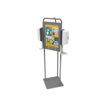 Copernicus Double - Hand sanitizer dispenser stand - metal