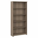 Bush Business Furniture Cabot 67inH 5-Shelf Bookcase, Ash Gray, Standard Delivery