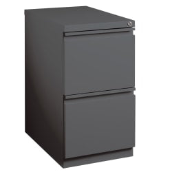 Bush Business Furniture Office Advantage 21inD Vertical 3-Drawer Mobile File Cabinet, Natural Cherry/Slate, Delivery