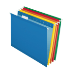 Pendaflex Premium Reinforced Color Hanging File Folders, Letter Size, Color Assortment #1, Pack Of 25 Folders