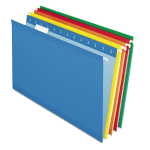 Pendaflex Premium Reinforced Color Hanging Folders, Legal Size, Assortment #1, Pack Of 25