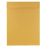 JAM Paper Open-End 9in x 12in Envelopes, Gummed Seal, Brown Kraft, Pack Of 50 Envelopes