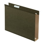 Pendaflex Premium Reinforced Extra-Capacity Hanging File Folders, 2in Expansion, Letter Size, Green, Pack Of 25 Folders