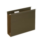 Pendaflex Premium Reinforced Extra-Capacity Hanging Folders, 3in Expansion, Letter Size, Green, Pack Of 25