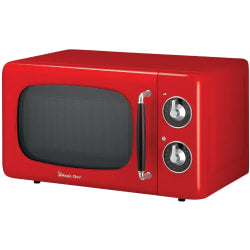 Magic Chef MCD770CR .7 Cubic -ft 700-Watt Retro Microwave (Red) - Single - 0.7 ftÃƒâ€šÃ‚Â³ Capacity - Microwave - 7 Power Levels - 700 W Microwave Power - FuseMetal, Plastic - Countertop - Red