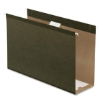 Pendaflex Premium Reinforced Extra-Capacity Hanging File Folders, 4in Expansion, Legal Size, Green, Pack Of 25 Folders