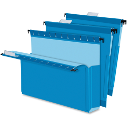 Pendaflex SureHook Pocket Reinforced Box Files, 2in Expansion, Legal Size, Blue, Pack Of 25