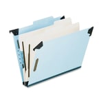 Pendaflex Hanging Classification Folders, 2 Dividers, 6 Partitions, Letter Size, Blue, Box Of 10