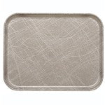 Cambro Camtray Rectangular Serving Trays, 15in x 20-1/4in, Gray Abstract, Pack Of 12 Trays