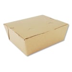 SCT ChampPak Carryout Boxes, 2-1/2inH x 6inW x 4-3/4inD, Kraft, Paper, Carton Of 300 Boxes