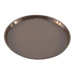 Carlisle GripLite Scratch-Resistant Round Serving Tray, 14in, Tan