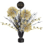 Amscan New Years Tinsel Burst Centerpieces, 18in x 12in, Multicolor, Set Of 2 Centerpieces