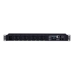 CyberPower Switched Metered-by-Outlet PDU81006 - Power distribution unit (rack-mountable) - AC 100-120 V - Ethernet, USB, serial - input: NEMA L6-20P - output connectors: 8 (power IEC 60320 C13) - 1U - 10 ft cord