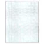 TOPS Quadrille Pads With Heavyweight Paper, 4 x 4 Squares/Inch, 50 Sheets, White