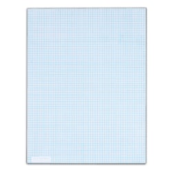 TOPS Computation Notebook, 9 1/2in x 11 3/4in, Quad Ruled, Ivory Paper, Red Cover, 76 Sheets