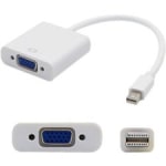 AddOn 8in Apple MB572Z/B Compatible Mini-DisplayPort Male to VGA Female White Adapter Cable - 100% compatible and guaranteed to work