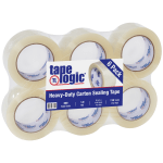 Tape Logic #700 Hot Melt Tape, 2in x 110 Yd., Clear, Case Of 6