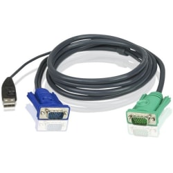 ATEN 15ft USB KVM Cable - SPHD15 to VGA & USB A - 16ft