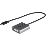 StarTech.com USB C to DVI Adapter, 1920x1200p, USB Type-C to DVI-D Adapter Dongle, USB-C to DVI Display/Monitor Video Converter, 12in Cable - USB-C to DVI-D adapter/converter single-link (DVI-I connector digital only)