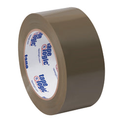 Tape Logic Natural Rubber Carton Sealing Tape, 2 Mil, 2in x 55 Yd., Tan, Case Of 6