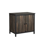 Sauder Steel River 30inH Library Base, Carbon Oak